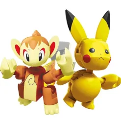 Mega Construx Classic Pokemon Chimchar / Panflam - Pikachu Bausteine Set