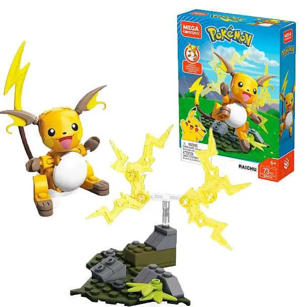 Mega Construx Classic Pokemon Chimchar / Panflam - Pikachu Bausteine Set