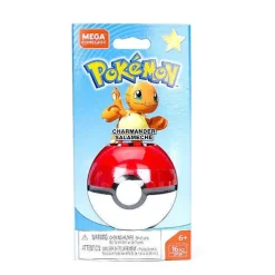 Mega Construx Pokemon Pokeball (Pikachu, Mauzi, Glumanda, Bisasam, Schiggy Pummeluff) Mit Pokemon Ball