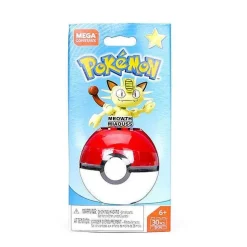 Mega Construx Pokemon Pokeball (Pikachu, Mauzi, Glumanda, Bisasam, Schiggy Pummeluff) Mit Pokemon Ball