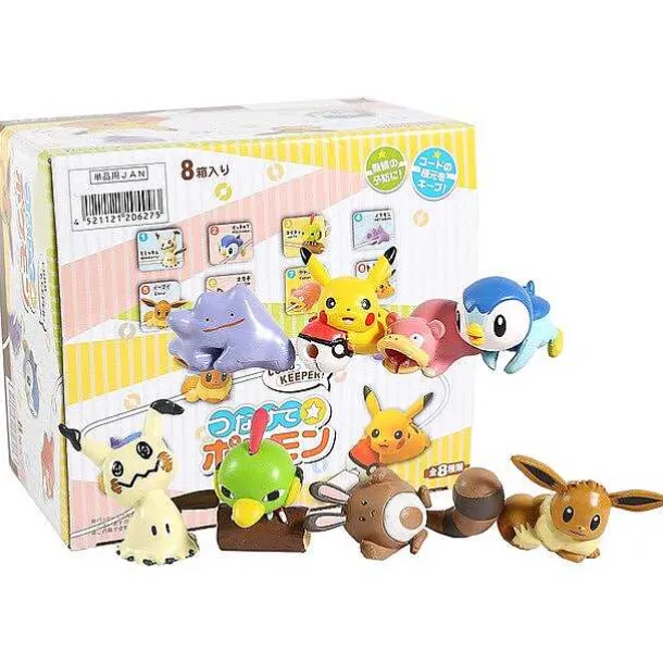 Mimikyu Eevee Ditto Slowbro Sentret Piplup Natu 8Er Set Pokemon Figuren
