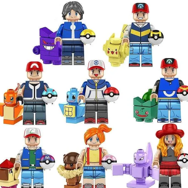 Mini Trainer Figuren Mit Pokemon
