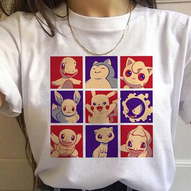 Modisches Pokemon T-Shirt In Vielen Motiven