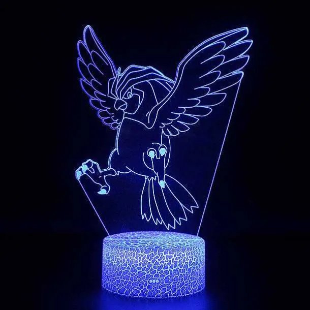 Pidgeot Tauboss Pokemon Lampe, Nachtlicht, Nachttischlampe