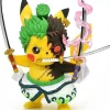 Pikachu Anime Kawaii Cosplay Roronoa Zoro Pokemon Figur (Ca. 10Cm)