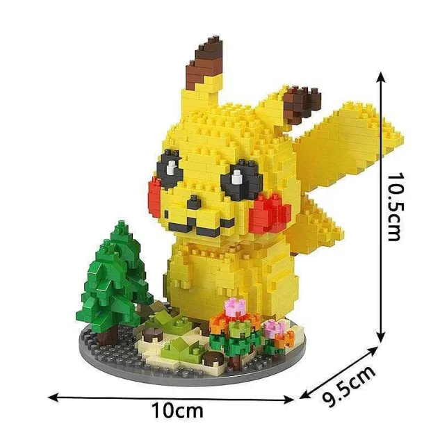 Pikachu Baustein Figuren (3 Motive Zur Auswahl)
