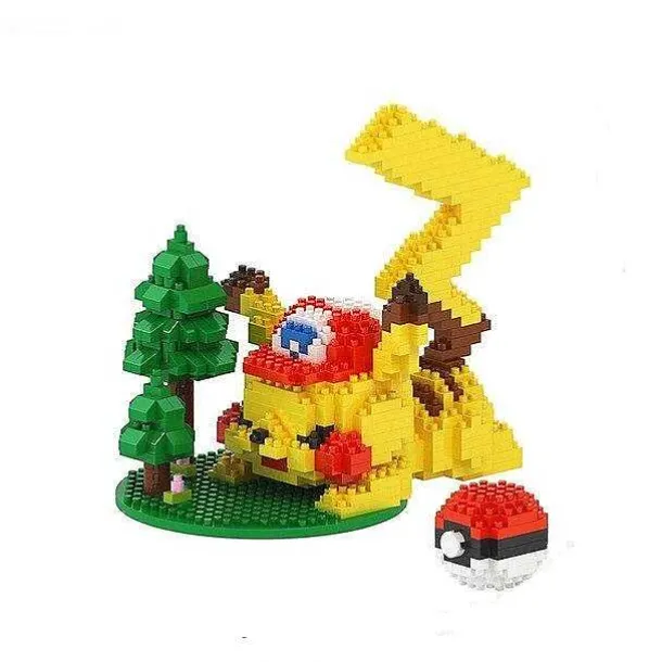 Pikachu Baustein Figuren (3 Motive Zur Auswahl)