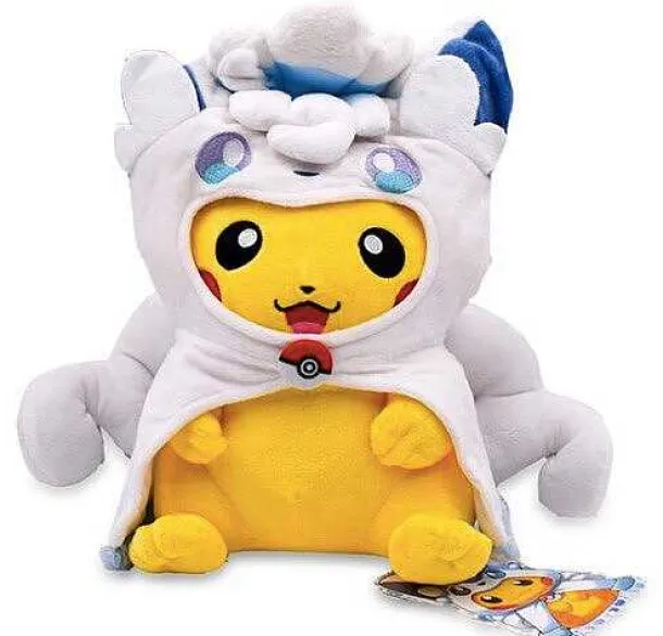 Pikachu Cosplay Als Feuer Oder Eis Vulpix Kuscheltiere (Ca. 30Cm)