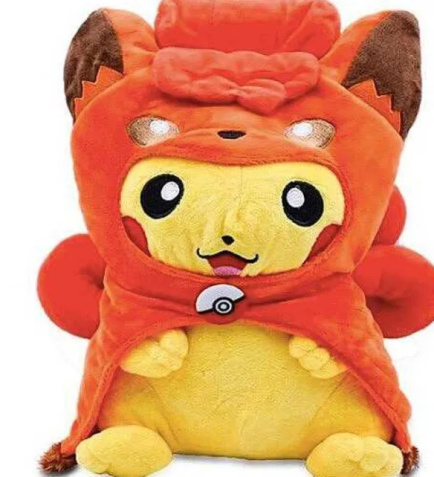 Pikachu Cosplay Als Feuer Oder Eis Vulpix Kuscheltiere (Ca. 30Cm)