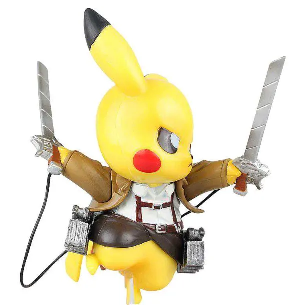 Pikachu Cosplay Attack On Titan Action Figur