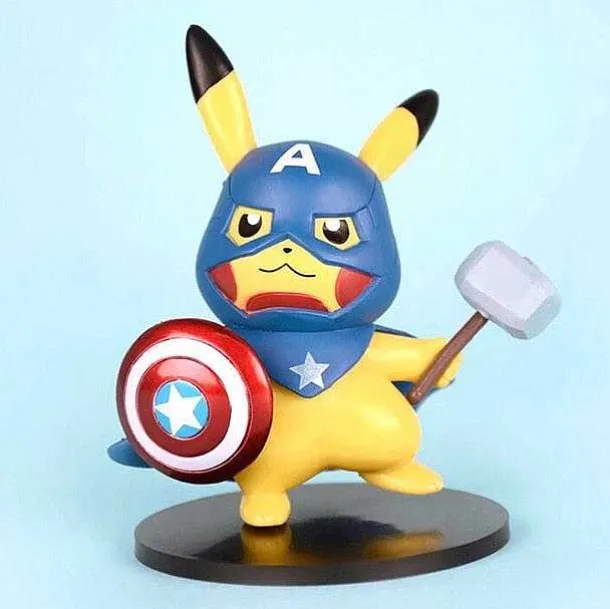 Pikachu Cosplay Avengers Figuren - Iron Man, Thor, Captain American Etc.