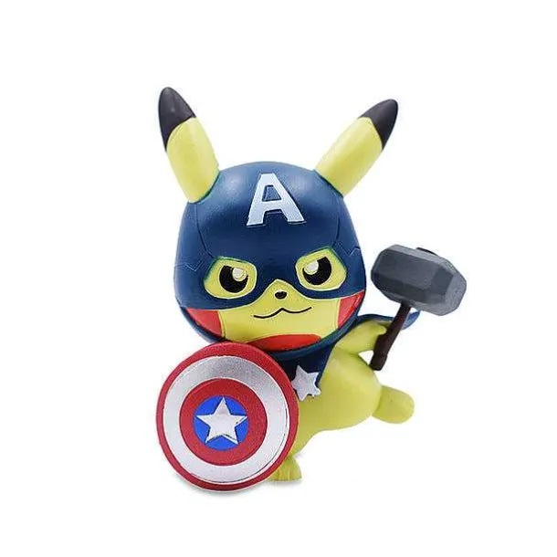 Pikachu Cosplay Iron Man, Thor, Captain America, Hulk Etc. Figuren (Ca. 10Cm)
