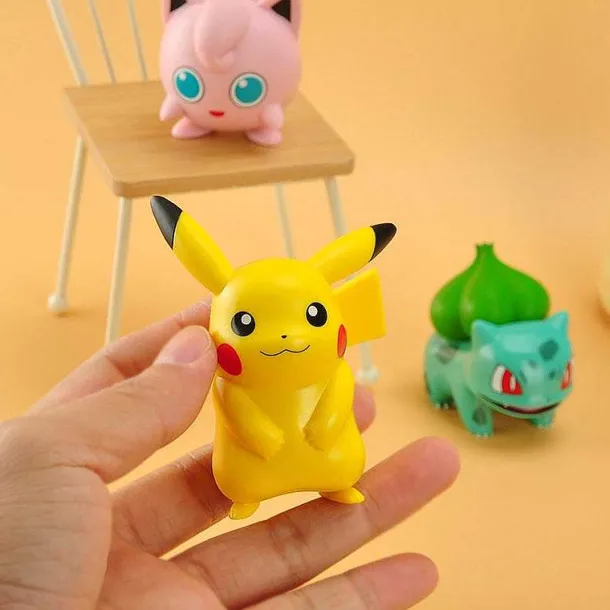 Pikachu Gluamnda, Enton, Schiggy, Bisasam Und Pummeluff Pokemon Figuren Set