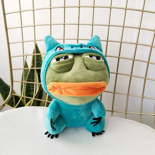 Pikachu, Glumanda, Bisasam U. A. Als Sad Frog Meme Cosplay Plusch Pokemon (Ca. 25Cm)