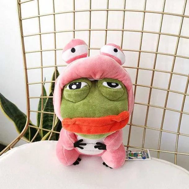 Pikachu, Glumanda, Bisasam U. A. Als Sad Frog Meme Cosplay Plusch Pokemon (Ca. 25Cm)