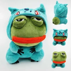 Pikachu, Glumanda, Bisasam U. A. Als Sad Frog Meme Cosplay Plusch Pokemon (Ca. 25Cm)