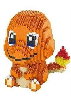 Pikachu, Glumanda, Schiggy, Relaxo Oder Evoli Bausteine Set Pokemon