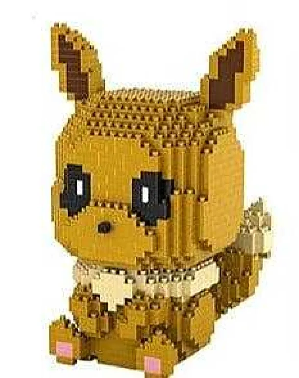 Pikachu, Glumanda, Schiggy, Relaxo Oder Evoli Bausteine Set Pokemon