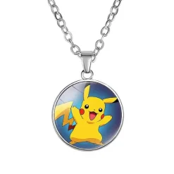 Pikachu Halskette Mit Anhanger - Viele Unterschiedliche Pokemon Motive