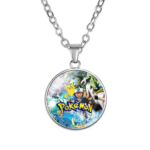 Pikachu Halskette Mit Anhanger - Viele Unterschiedliche Pokemon Motive