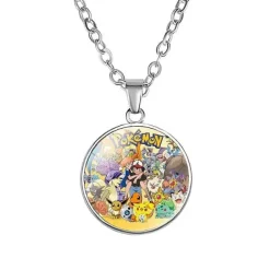 Pikachu Halskette Mit Anhanger - Viele Unterschiedliche Pokemon Motive