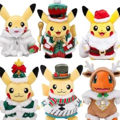 Pikachu Kuscheltier In Weihnachtlichen Motiven