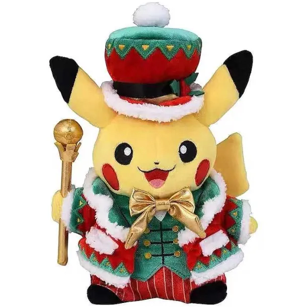 Pikachu Kuscheltier In Weihnachtlichen Motiven