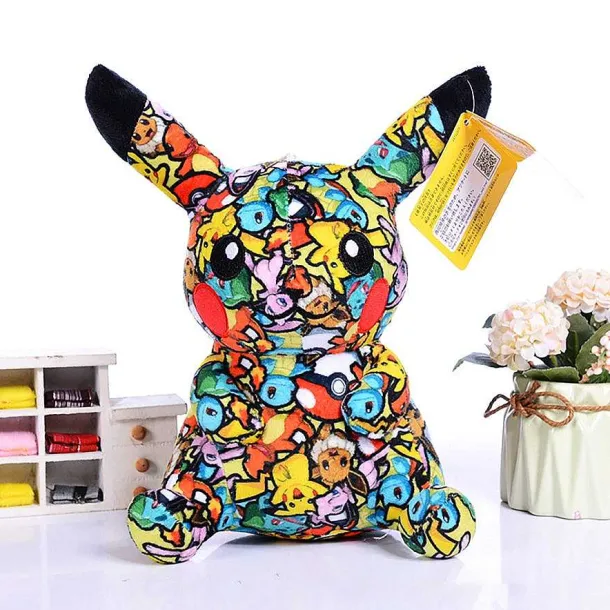 Pikachu Kuscheltier Pokemon Graffiti Look - 13Cm