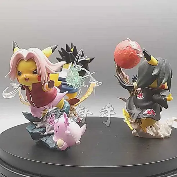 Pikachu Naruto Sasuke Haruno Sakura Itachi Figuren (Ca. 13Cm)