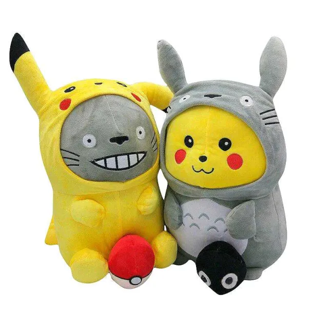 Pikachu Oder Totoro Cosplay Kuscheltier Pokemon (Ca. 30Cm)