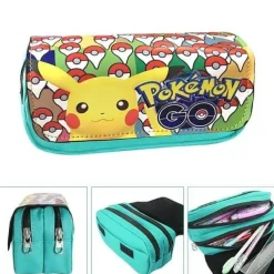 Pikachu, Pokeball, Evoli, Schiggy U. A. Federmappen