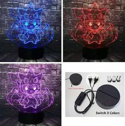 Pikachu Pokemon Cosplay 3D Led Lampe Mit Farbwechsel