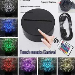 Pikachu Pokemon Cosplay 3D Led Lampe Mit Farbwechsel