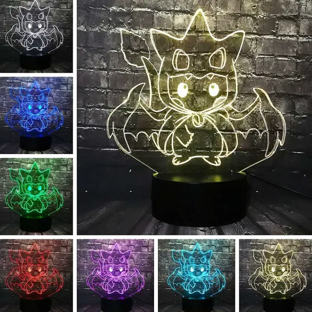 Pikachu Pokemon Cosplay 3D Led Lampe Mit Farbwechsel