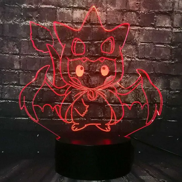Pikachu Pokemon Cosplay 3D Led Lampe Mit Farbwechsel