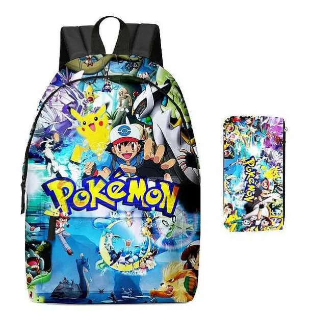 Pikachu Rucksack Mit Federmappe Im Set Fur Schule Etc.