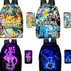 Pikachu Rucksack Mit Federmappe Im Set Fur Schule Etc.