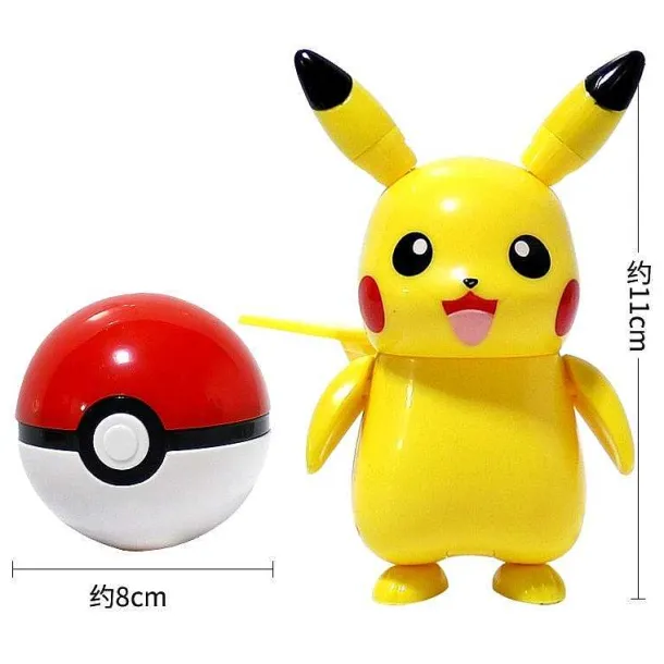 Pikachu Spielzeug Figur Mit Pokeball Pokemon Spiel Set