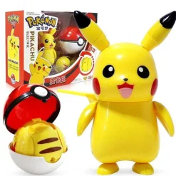 Pikachu Spielzeug Figur Mit Pokeball Pokemon Spiel Set