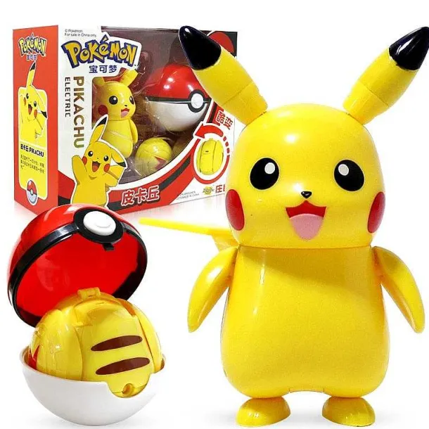 Pikachu Spielzeug Figur Mit Pokeball Pokemon Spiel Set