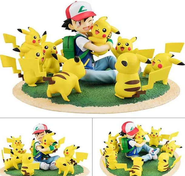 Pikachu Und Ash Ketchum Figuren Set (Ca. 6-8Cm)