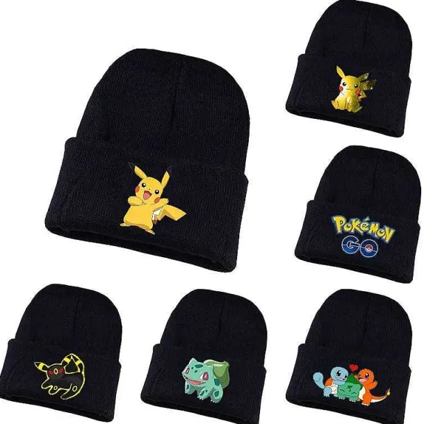 Pikachu Und Pokemon Winter Mützen Im Comic Look
