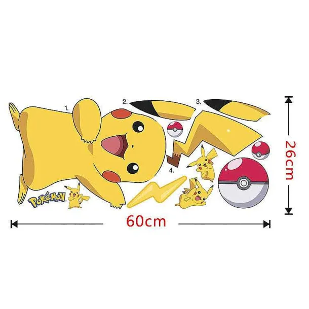 Pikachu Wand Sticker Aufkleber