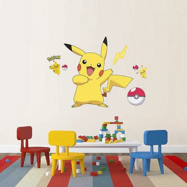 Pikachu Wand Sticker Aufkleber