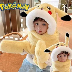 Pikachu Wintermutze Mit Integrierten Schal