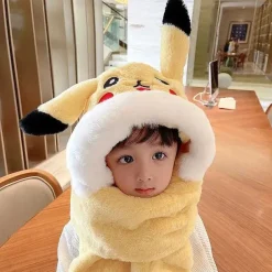 Pikachu Wintermutze Mit Integrierten Schal