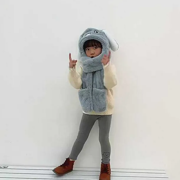 Pikachu Winter Schal Mit Handschuhfach Extra Warm