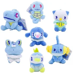 Pluschfiguren 7Er Set Pokemon Mit Plinfa, Ottaro, Hydropi, Froxy, Karnimani, Schiggy