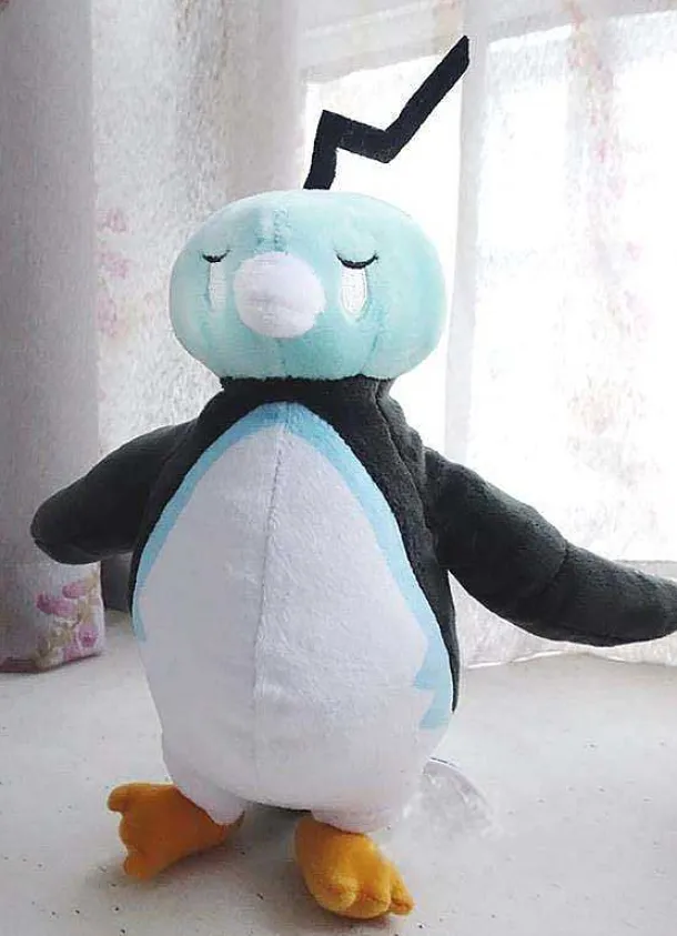 Pluschfigur Pokemon Eiscue Kubuin Mit Freiliegendem Kopf