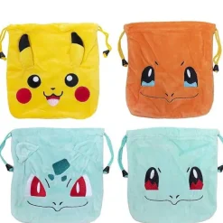 Plusch Tasche Mit Kordel In Pokemon Motiven